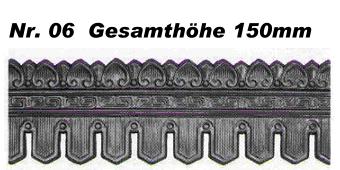 Zierblende Nr. 06, Gesamthöhe 150 mm