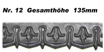 Zierblende Nr. 12, Gesamthöhe 135 mm