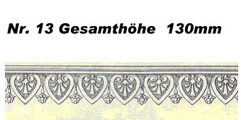 Zierblende Nr. 13, Gesamthöhe 130 mm